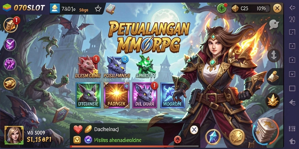 Tampilan gameplay seru dan interaktif dalam 070SLOT.