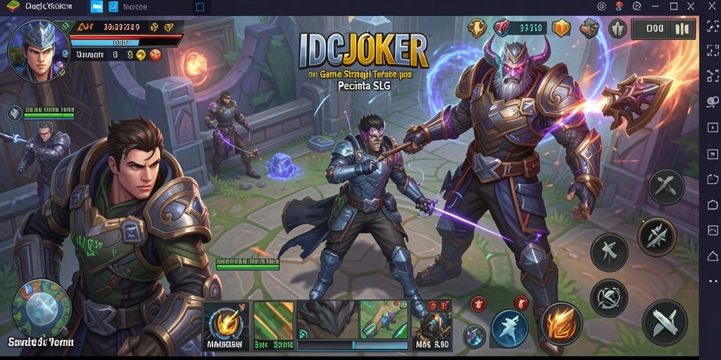 Screenshot permainan IDCJOKER menunjukkan aksi pertempuran yang seru.