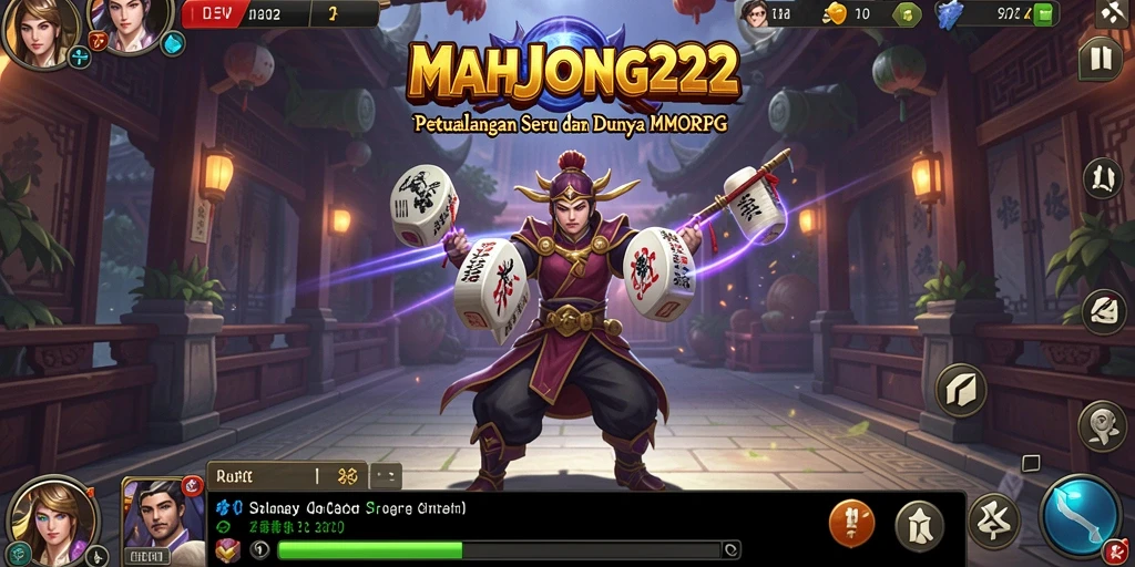 Tampilan gameplay seru dari MAHJONG222 dalam dunia MMORPG.