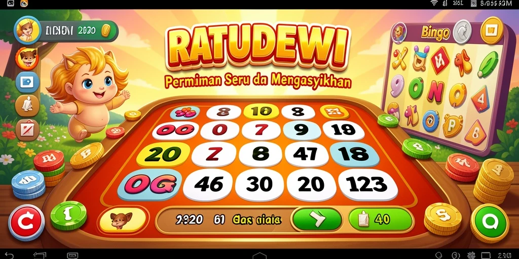 Tampilan gameplay yang menarik di RATUDEWI, penuh warna dan seru.