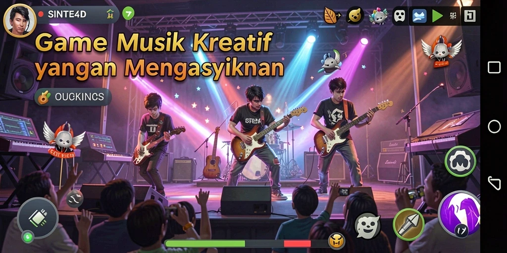 Tampilan gameplay SINTE4D yang interaktif dan menyenangkan.