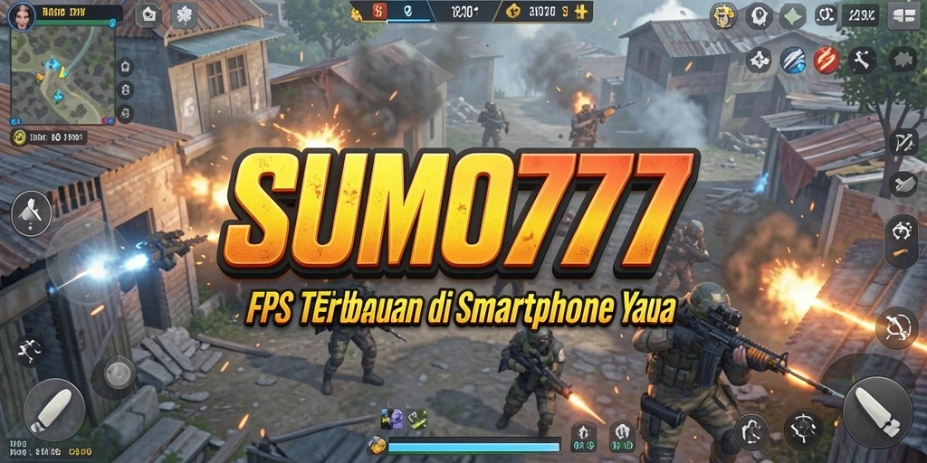 Tangkapan layar gameplay intens dari SUMO777 dalam pertempuran FPS.