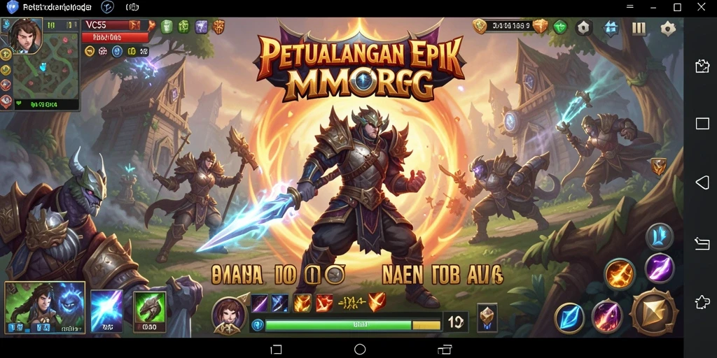 Gameplay seru dalam dunia fantastis VC55 yang menakjubkan.