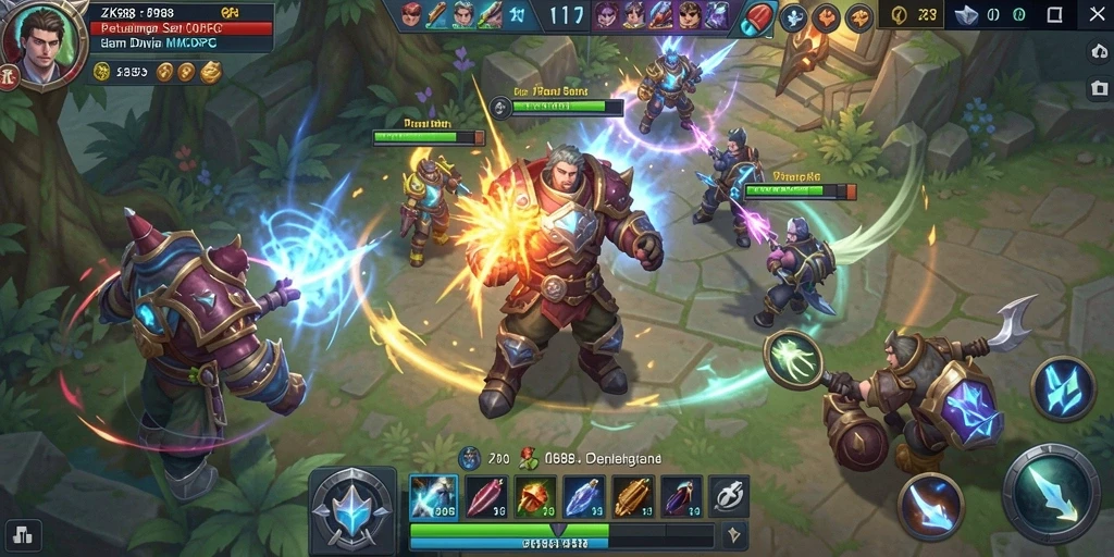 Gameplay ZK988 yang mendebarkan dalam dunia MMORPG.